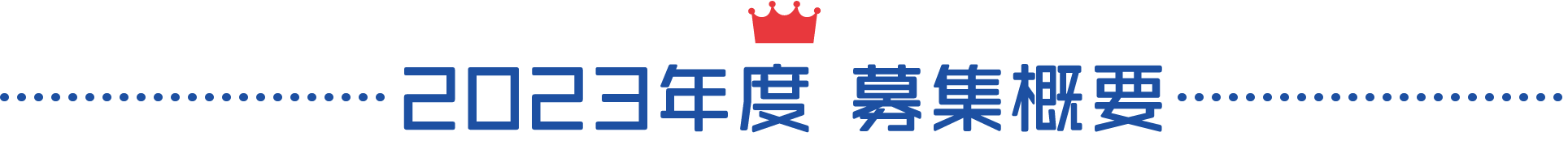 2023年度 募集概要